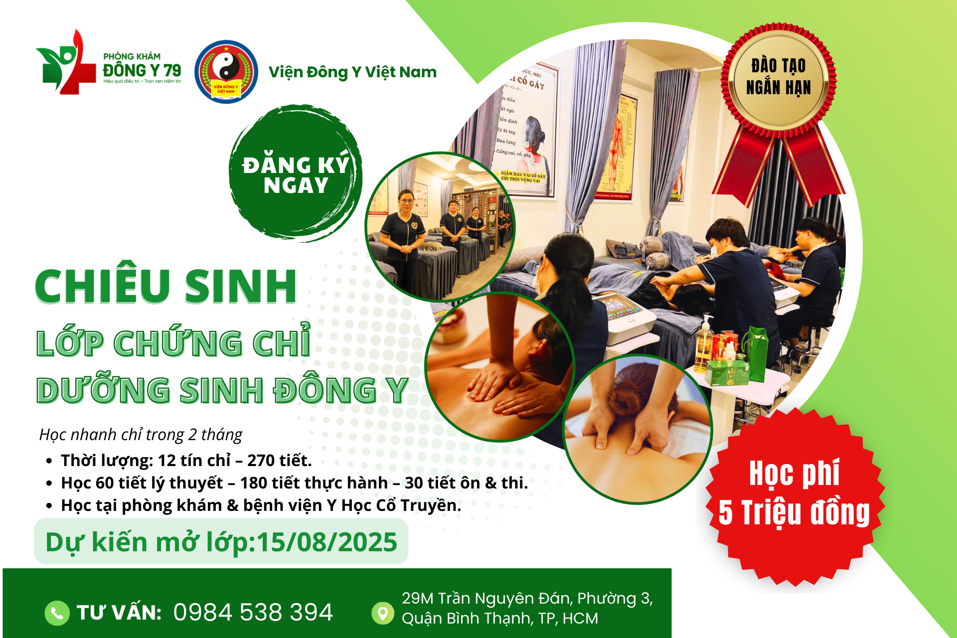 🌿 Tuyển Sinh Khóa Đào Tạo Dưỡng Sinh Đông Y – Khơi Dậy Sức Khỏe Tự Nhiên