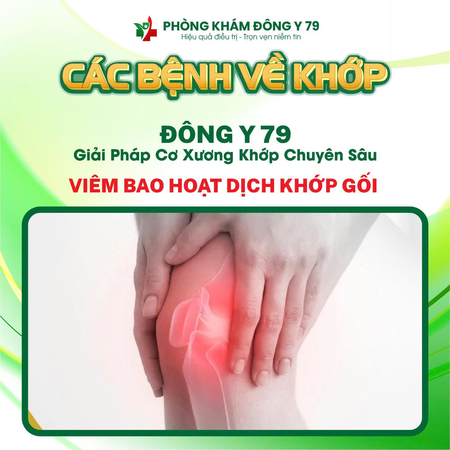 Bí Quyết Đẩy Lùi Viêm Bao Hoạt Dịch Khớp Gối Hiệu Quả, An Toàn